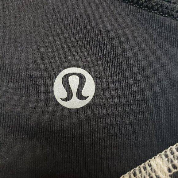 Lululemon Pace Rival Crop Full On Luxtreme Leggings Womens 4 Ace Spot Grain Blac - Picture 9 of 11